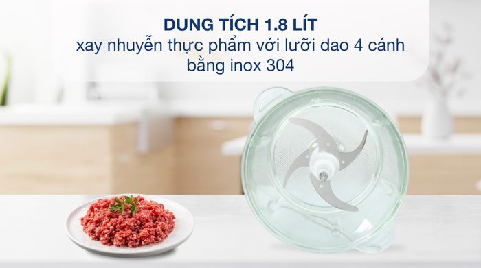 Máy xay thịt đa năng AVA AM6103 300W 1.8 lít - Lưỡi dao