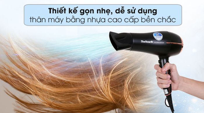 Máy sấy tóc Bluestone HDB1958 - Màu đen sang trọng, hiện đại và gọn đẹp