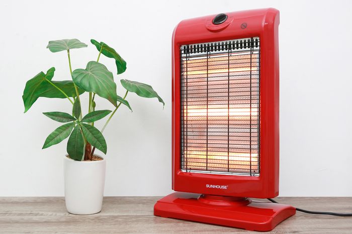 Sưởi điện 3 bóng Halogen Sunhouse SHD7016 - KG - Thiết kế hiện đại với màu đỏ nổi bật