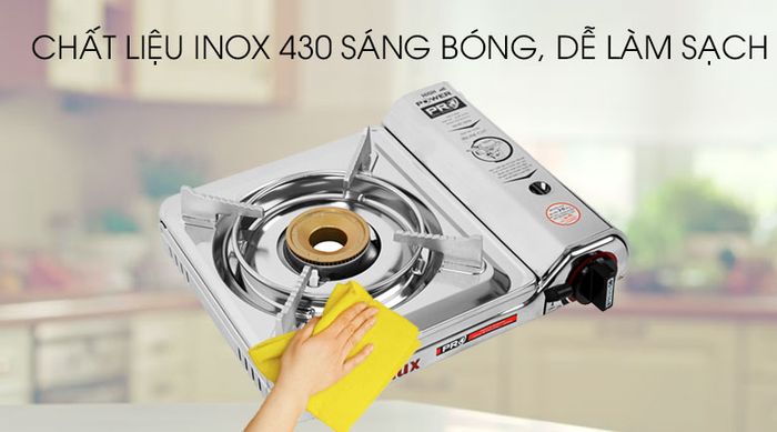 Mặt bếp gas bằng inox 430 bền bỉ - Bếp gas mini Namilux NH-P3031AS