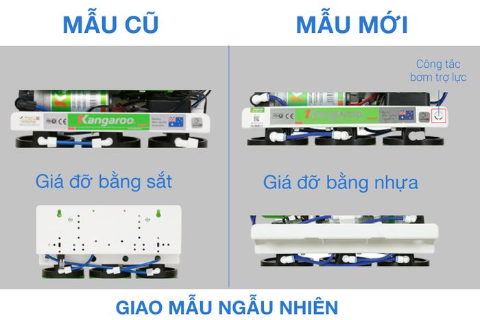 Thay đổi thiết kế - Máy lọc nước RO Kangaroo Hydrogen KGRP09HQ 9 lõi