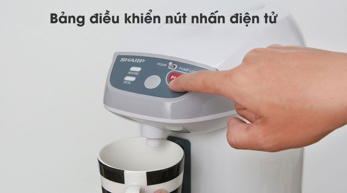 Bảng điều khiển - Bình thủy điện Sharp KP-Y40PV-CU 4 lít