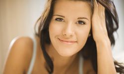 woman smiling