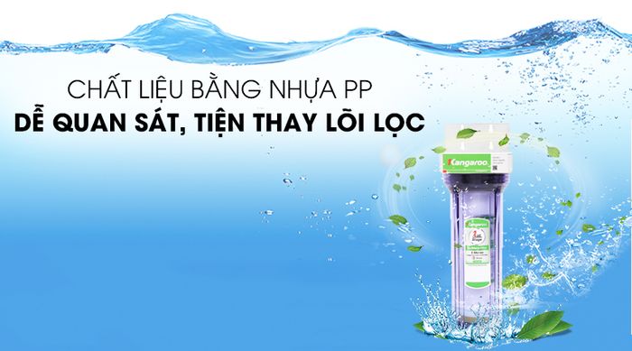 Chất liệu - Cốc lọc đầu nguồn Kangaroo KG02G3
