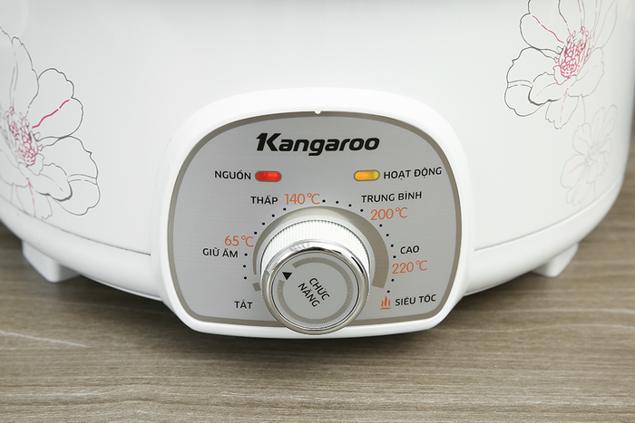 Nồi lẩu điện Kangaroo KG40EH2 4 lít - Bảng điều khiển