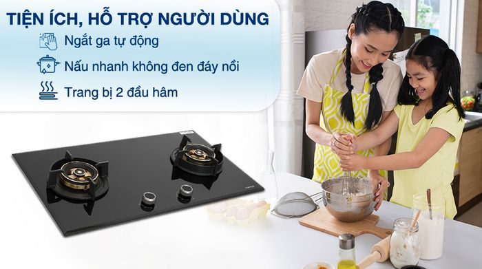 Bếp ga âm Hafele HC-G782B (538.66.507) - Tiện ích