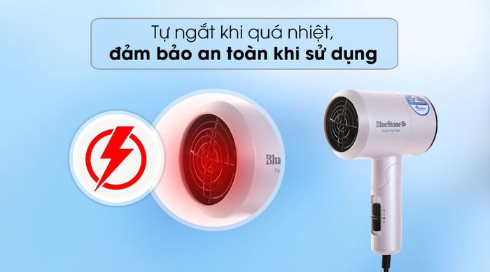 Máy sấy tóc Bluestone HDB1827 - Tự ngắt điện khi quá tải