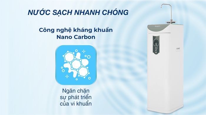 Máy lọc nước RO Hydrogen Kangaroo KG100HD2 8 lõi - Công nghệ kháng khuẩn