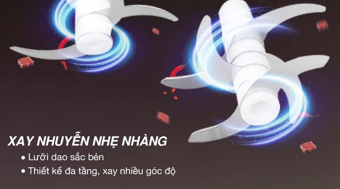 Lưỡi dao - Máy xay thịt đa năng Sunhouse SHD5412 300W 2 lít/0.3 lít