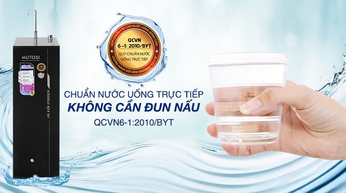 Máy lọc nước RO Hydrogen ion kiềm Mutosi MP-S1001H 10 lõi - Chứng nhận