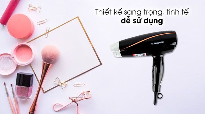 Máy sấy tóc Sunhouse SHD2306 - Thiết kế tối giản, gọn gàng