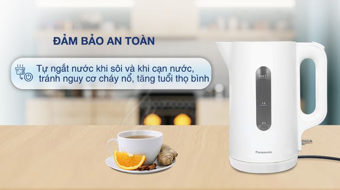 Bình đun siêu tốc Panasonic NC-K101WRA - Chế độ an toàn