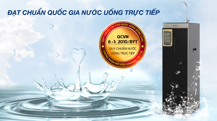 Máy lọc nước RO Hydrogen Kangaroo KG12HA 12 lõi - Nước đạt chuẩn