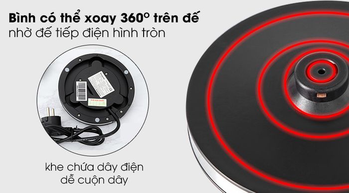 Đế tiếp - Bình đun siêu tốc Kangaroo 1.7 lít KG17K2