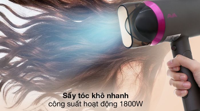 Sấy nhanh khô - Máy sấy tóc Ava RCY-7044