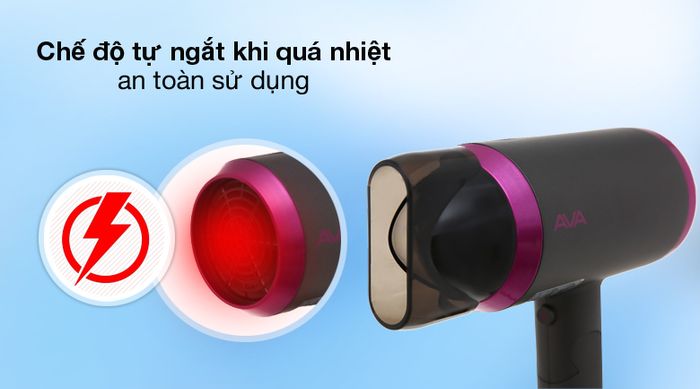 Tự ngắt - Máy sấy tóc Ava RCY-7044