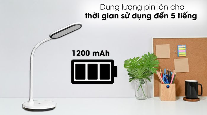 Đèn bàn COMET CT175 1200mAh - Dùng pin Lithium dung lượng 1200 mAh