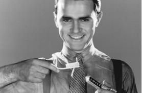 a person brushing their teeth