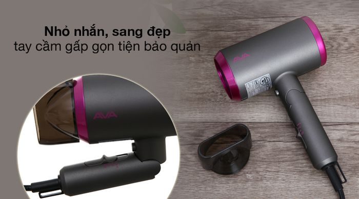 Tay cầm gấp gọn - Máy sấy tóc Ava RCY-7044
