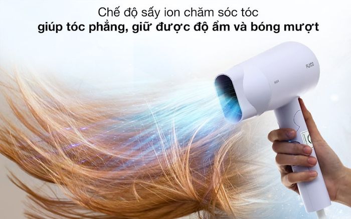 Máy sấy tóc Flyco FH6277VN - Công nghệ ion giúp tóc giảm tĩnh điện