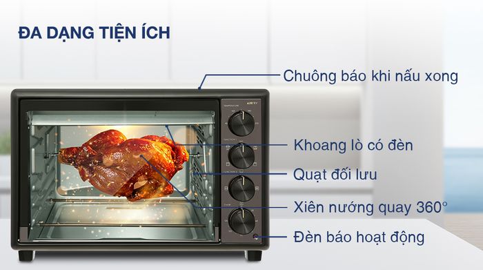 Lò nướng Electrolux EOT4022XFG 40 lít - Tiện ích