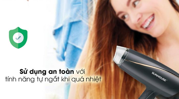 Máy sấy tóc Sunhouse SHD2306 - Bảo vệ người dùng