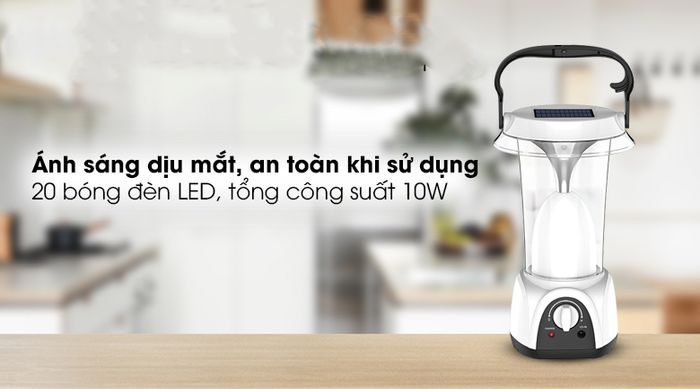 Công suất 10W - Đèn sạc năng lượng mặt trời Sunhouse SHE-6899S