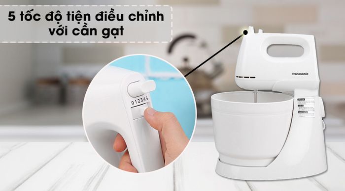 Máy đánh trứng Panasonic MK-GB3WRA - 5 tốc độ