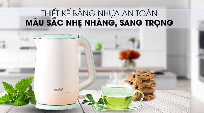 Thiết kế - Bình đun siêu tốc Comfee 1.7 lít CK-DC1720A
