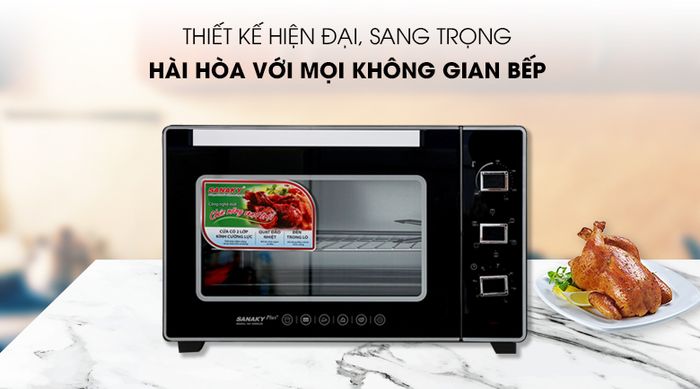 Thiết kế Lò nướng Sanaky VH5099S2D 50 lít