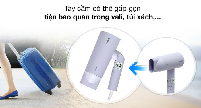 Gập cầm tay - Máy sấy tóc Flyco FH6277VN