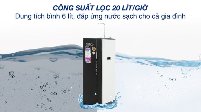 Máy lọc nước RO Hydrogen ion kiềm Mutosi MP-S1001H 10 lõi - Công suất lọc