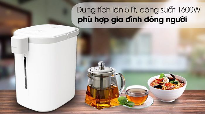 Dung tích lớn 5 lít cùng công suất 1600W - Bình thủy điện Kangaroo KGK1 5 lít