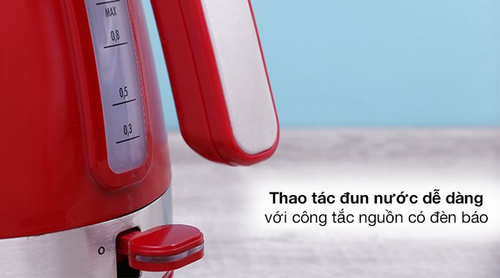Công tắc - Bình đun siêu tốc Delonghi KBLA2000.R