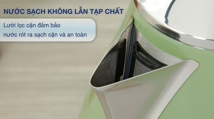 Bình đun siêu tốc Delonghi 1.7 lít KBOV2001.GR - Lưới lọc cặn