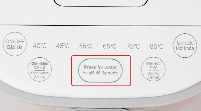 Cách lấy nước - Bình thủy điện Kangaroo KG5K1 5 lít