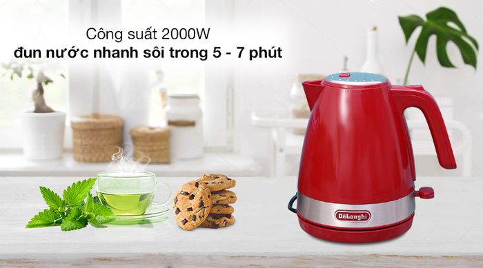 Công suất - Bình đun siêu tốc Delonghi KBLA2000.R