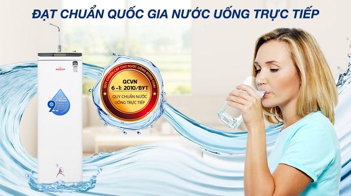 Máy lọc nước RO Hydrogen Robot HydroMega-9X 9 lõi - Chứng nhận