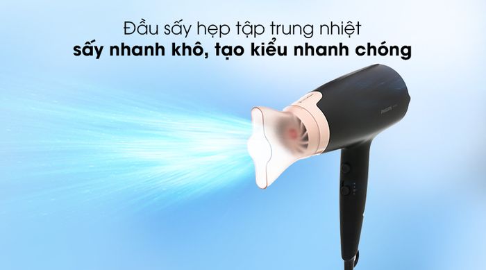 Đầu sấy hẹp - Máy sấy tóc Philips BHD350/10