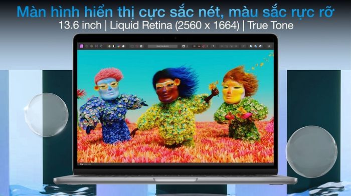 MacBook Air M2 2022 10-core GPU - Màn hình