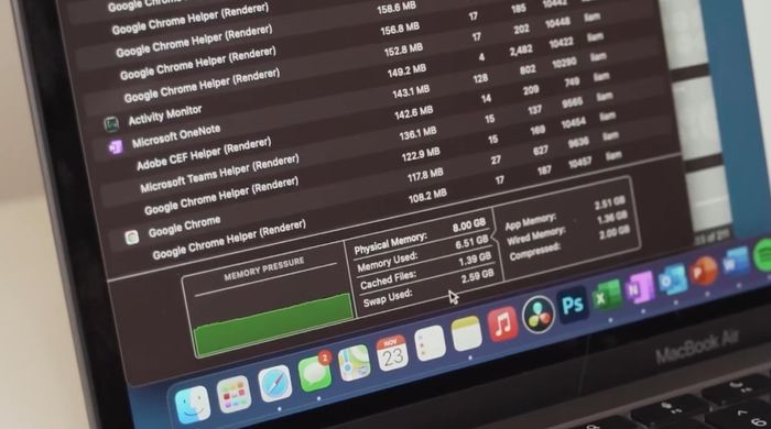 Apple MacBook Air M1 2020 - RAM