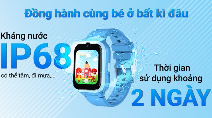 Đồng hồ định vị trẻ em Masstel Smart Hero 20 - Kháng nước tốt