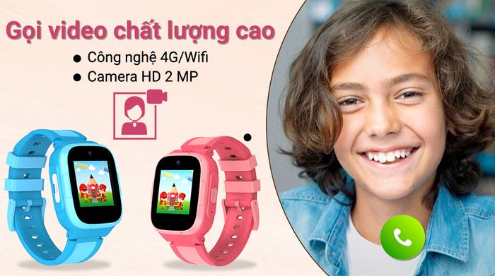 Đồng hồ định vị trẻ em Masstel Smart Hero 10 - Camera