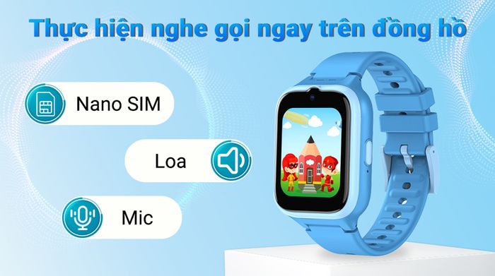 Đồng hồ định vị trẻ em Masstel Smart Hero 20 - Hỗ trợ NanoSIM