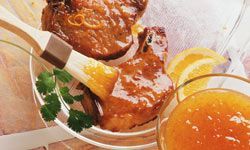 Pork chops marinating in citrus