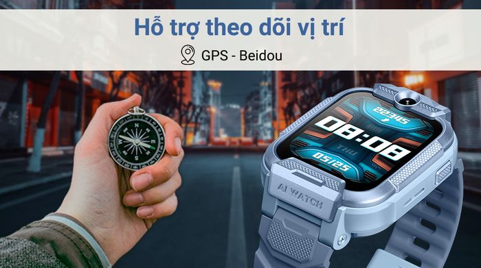 Đồng hồ định vị trẻ em Kidcare K1 54mm - Định vị