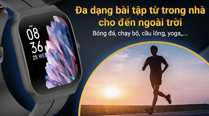 BeFit Watch Ultra 45.8mm dây silicone - Chế độ luyện tập
