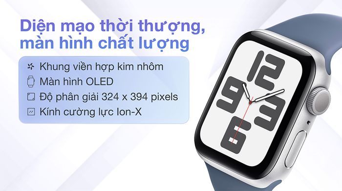 Apple Watch SE 2023 40mm viền nhôm dây silicone - Phong cách sang trọng