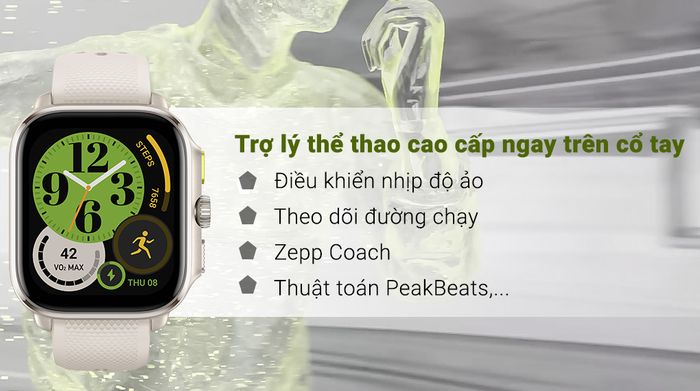 Amazfit Cheetah Square 44mm - Chức năng chạy chuyên nghiệp