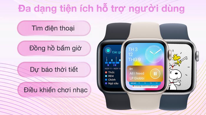 Apple Watch SE 2023 40mm viền nhôm dây silicone - Tiện ích khác